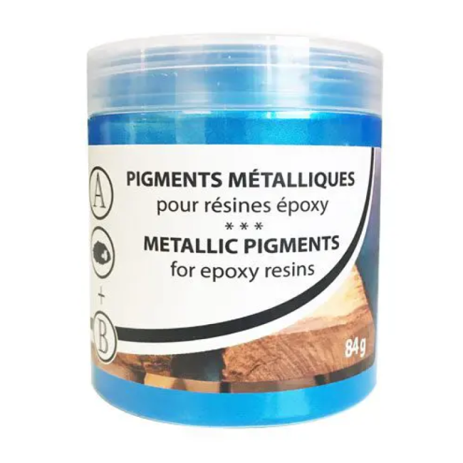 Metallic pigments for epoxy resins